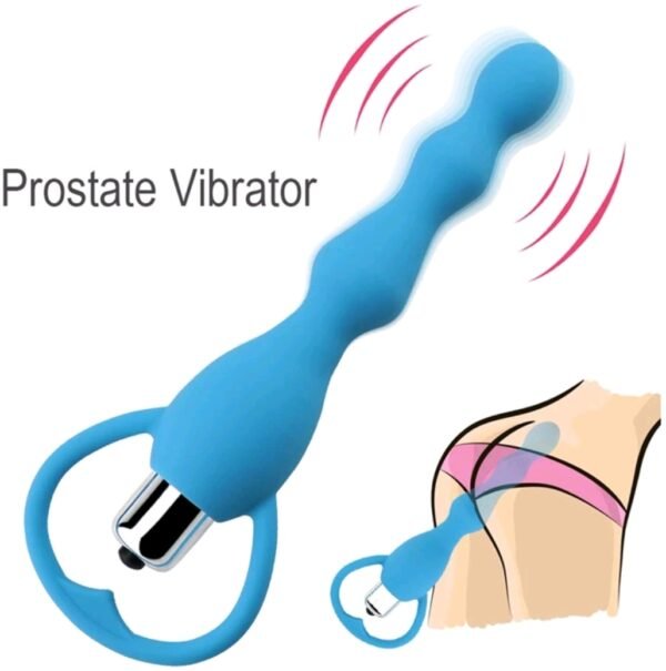 Vibrating Anal Beads and Prostate Massager Smooth Silicone - Image 3