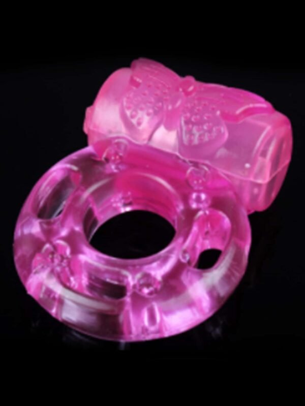 Butterfly Vibration Cock Ring For Men (Random Colour)