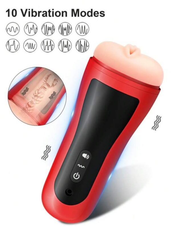 Male Vibrating Masturbator with USB Charger - Image 5