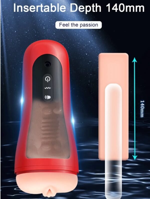 Male Vibrating Masturbator with USB Charger - Image 4